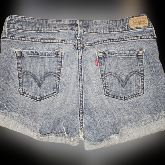 Levi's Blue Jean Shorts for Women - Picture 6 of 8